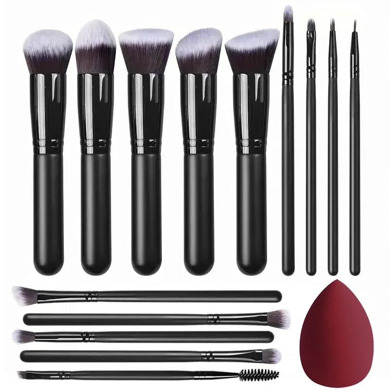 Makeup Brushes Set - 14Pcs