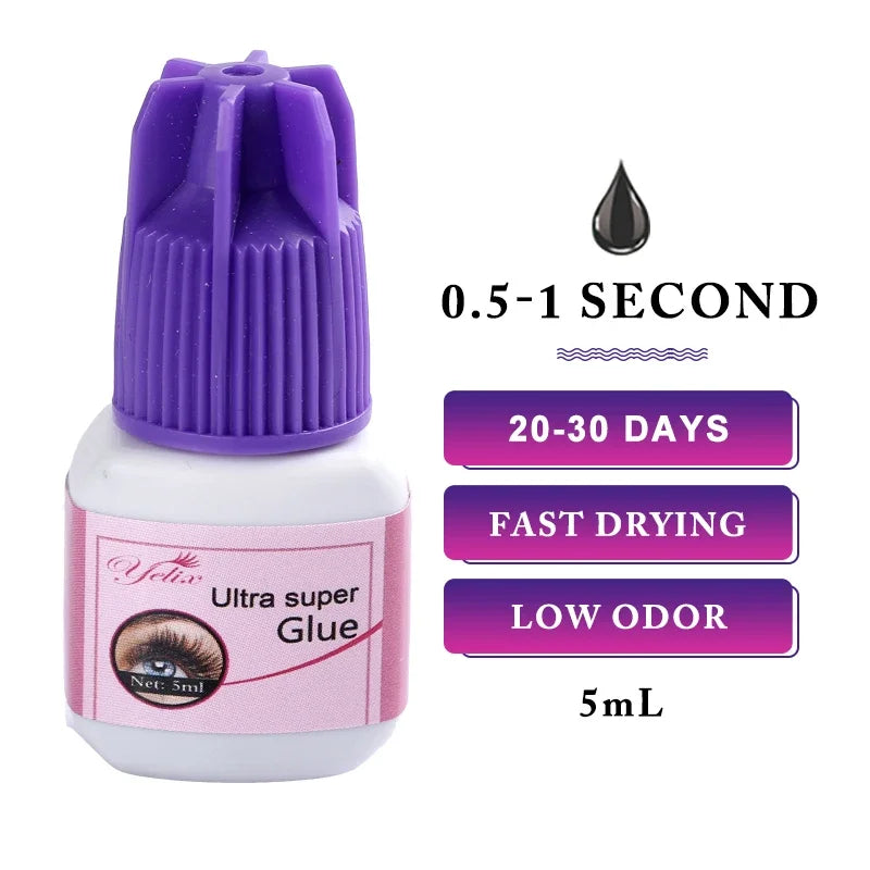 Eyelash Extension Glue 0.5-1 Sec Fast Dry