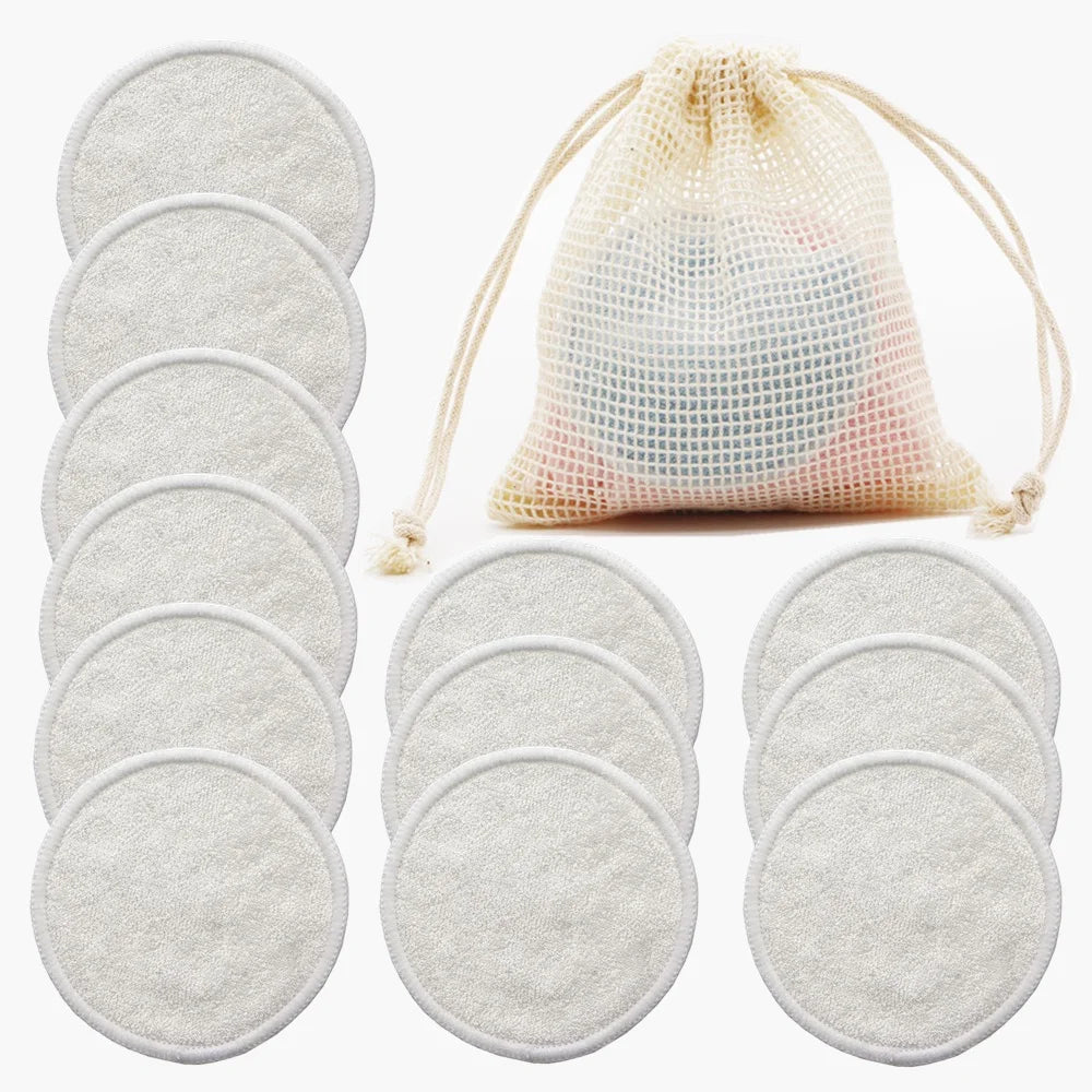 12Pc Bamboo Makeup Remover Pads