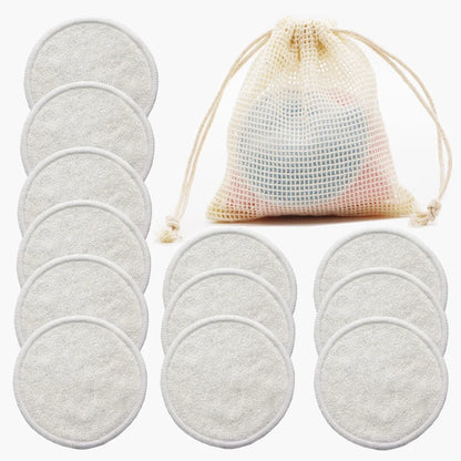 12Pc Bamboo Makeup Remover Pads