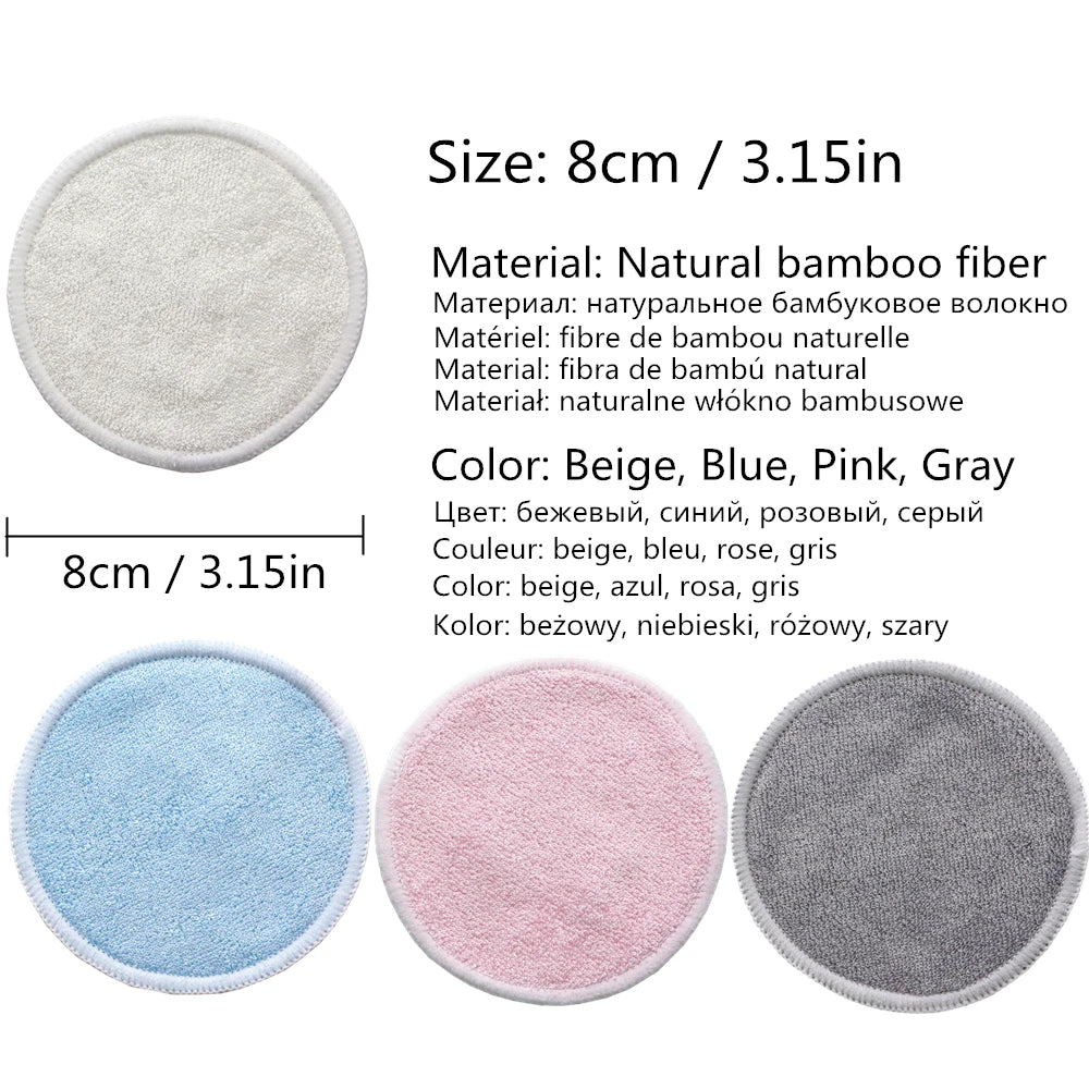 12Pc Bamboo Makeup Remover Pads
