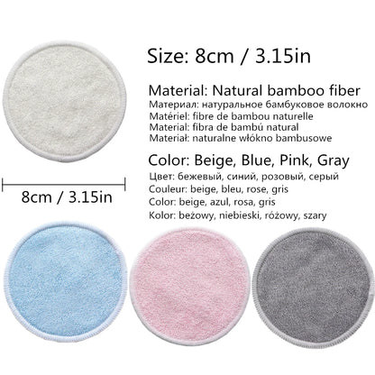 12Pc Bamboo Makeup Remover Pads