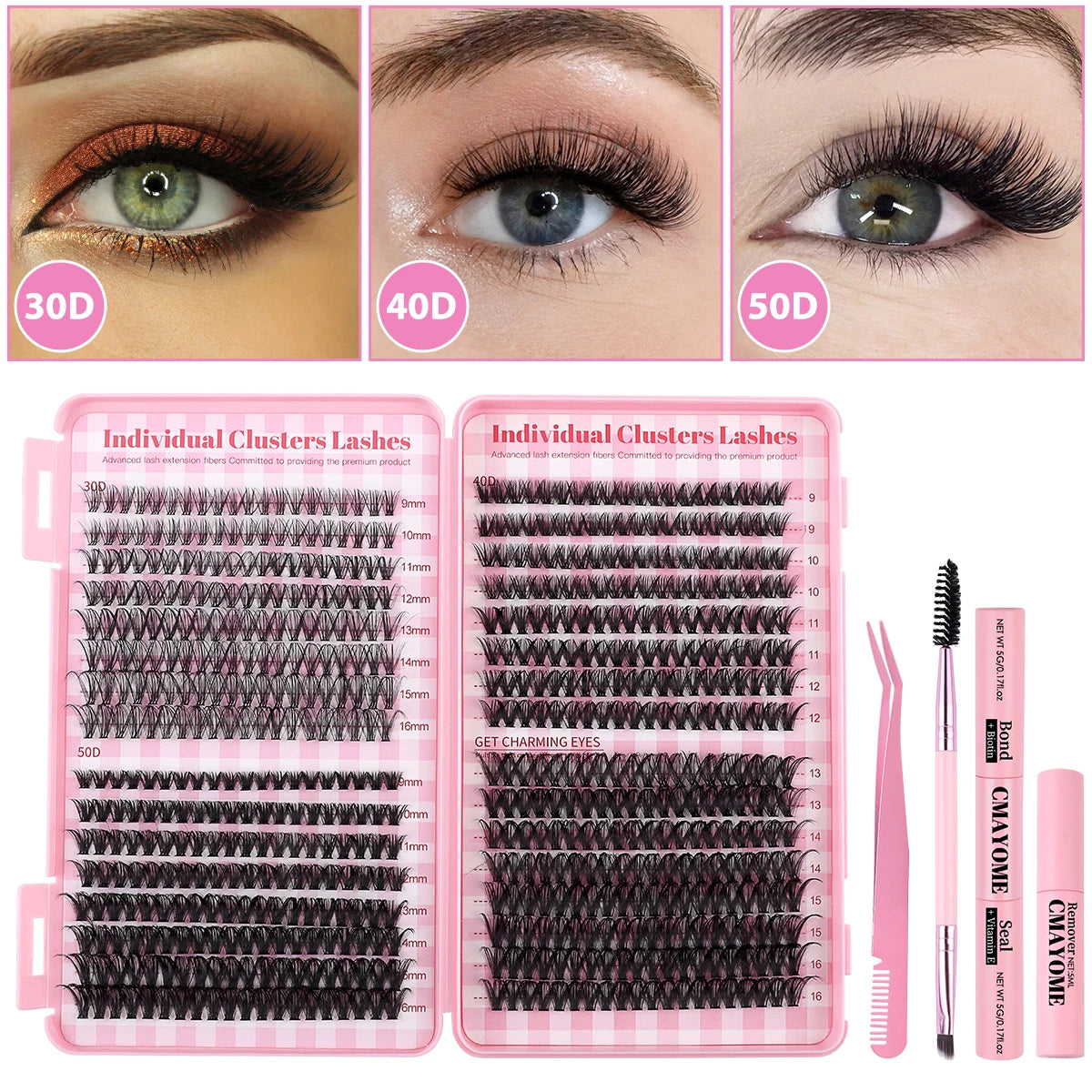640Pc DIY Lash Extension Kit with Lash Bond and Seal