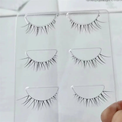 Reusable Clear Band Mink Lashes - 3pairs