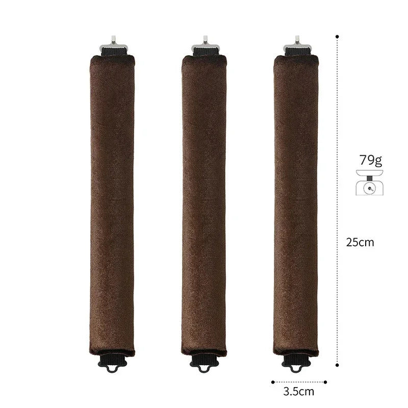 Large Heatless Curling Bun Rollers - 3Pc