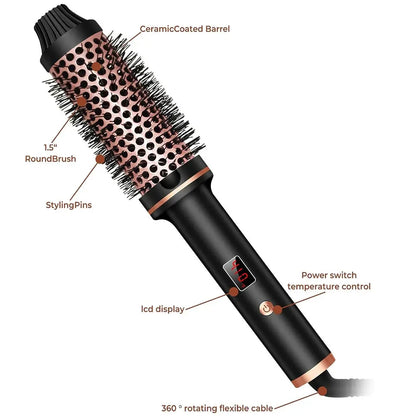 Curling Heat Brush, Professional Blowout Styler