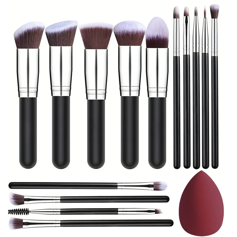 Makeup Brushes Set - 14Pcs
