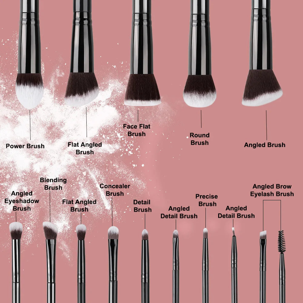 Makeup Brushes Set - 14Pcs