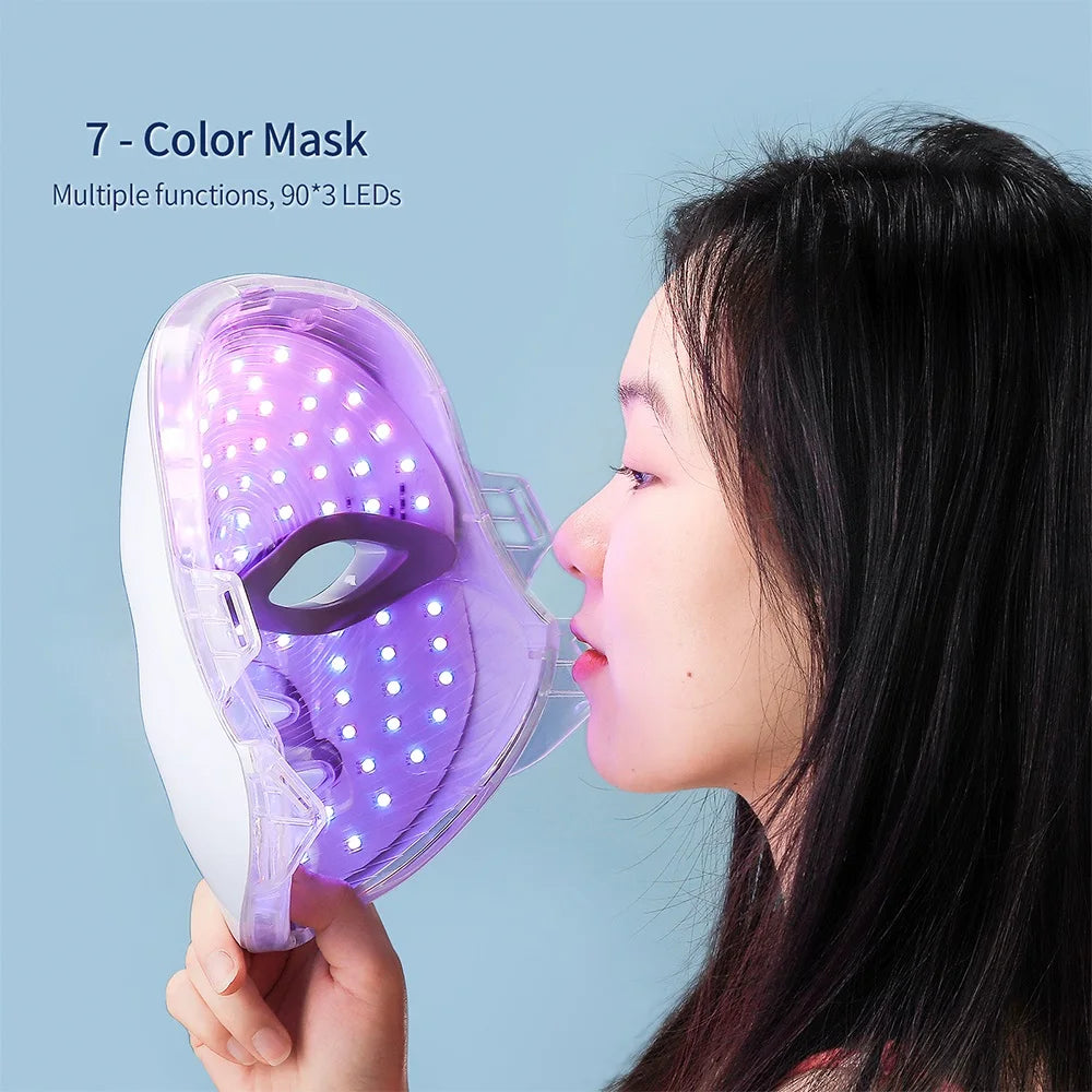 Wireless 7 Colors Light Led Facial Skincare Mask