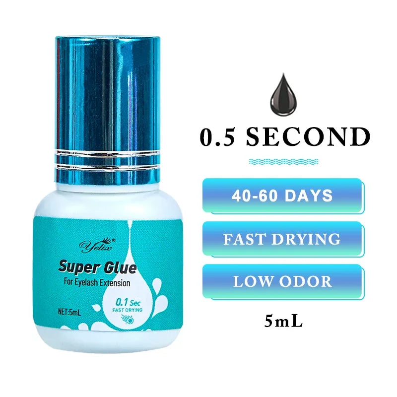 Eyelash Extension Glue 0.5-1 Sec Fast Dry