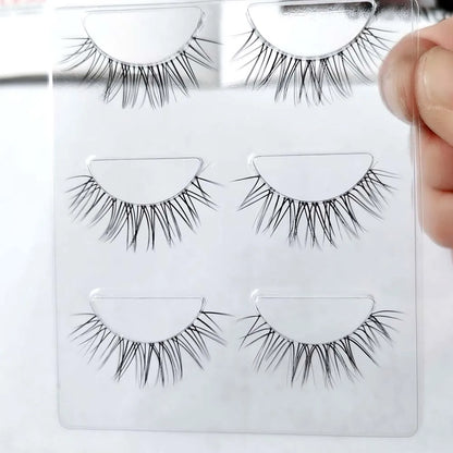 Reusable Clear Band Mink Lashes - 3pairs