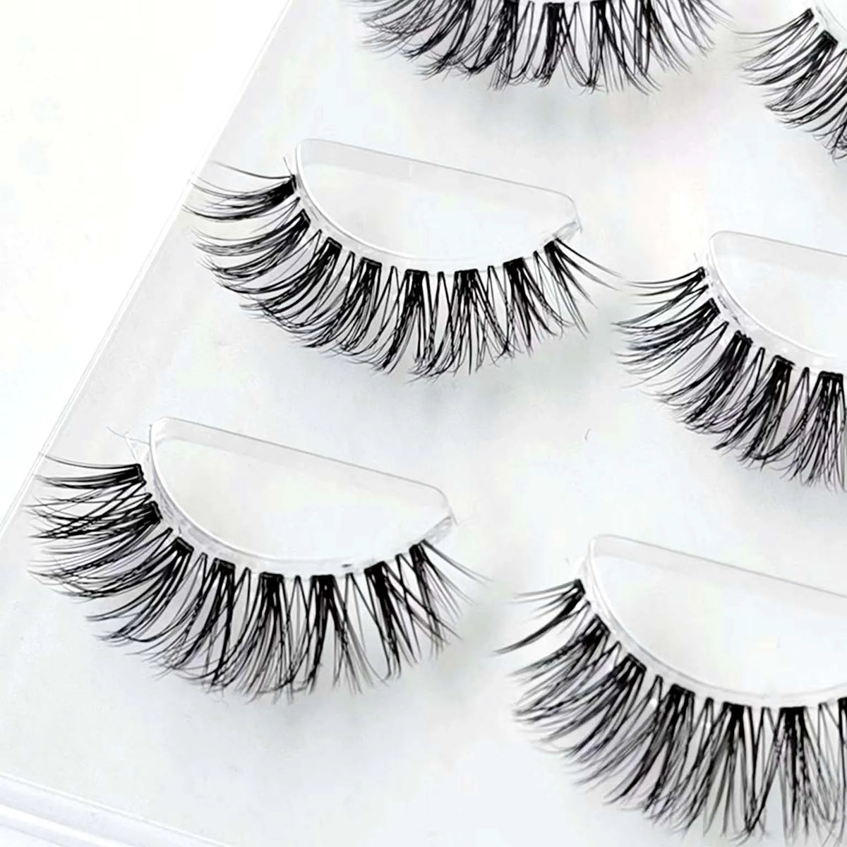 Reusable Clear Band Mink Lashes - 3pairs