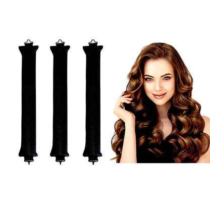 Large Heatless Curling Bun Rollers - 3Pc