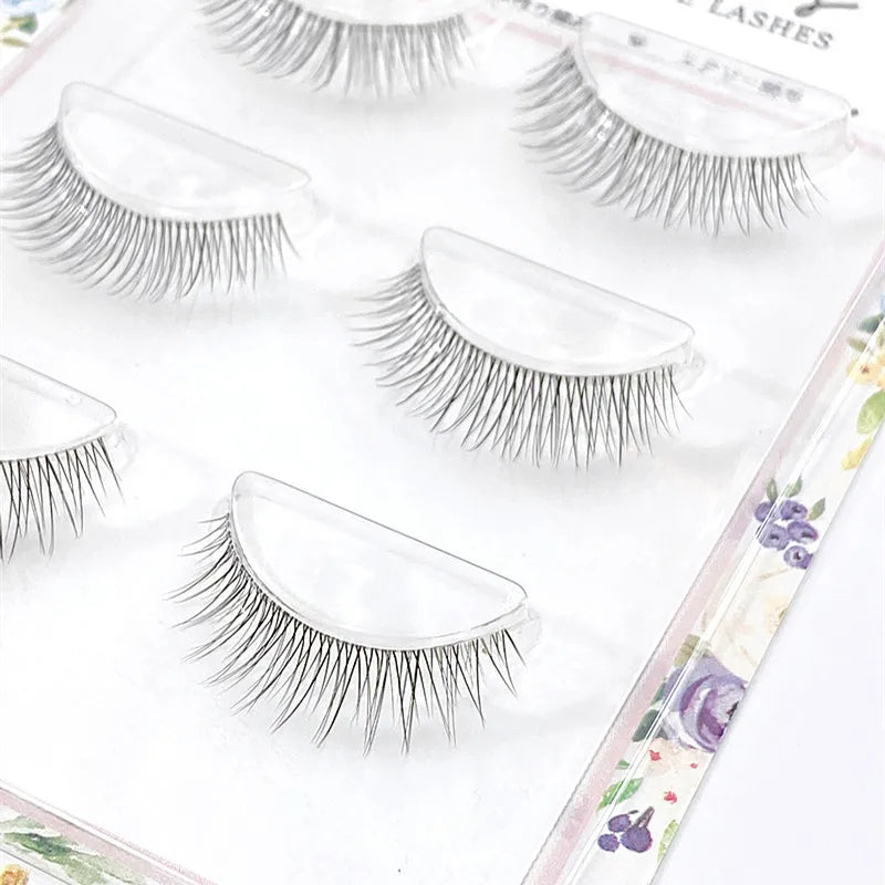 Reusable Clear Band Mink Lashes - 3pairs