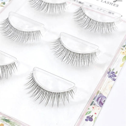 Reusable Clear Band Mink Lashes - 3pairs