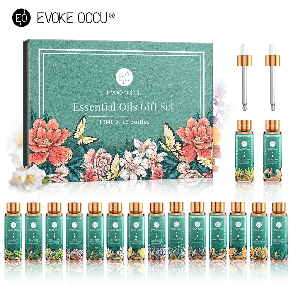 Pure Essential oils, 16x10ml, 100% Natural Undiluted