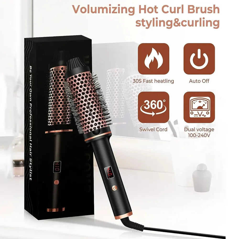 Curling Heat Brush, Professional Blowout Styler