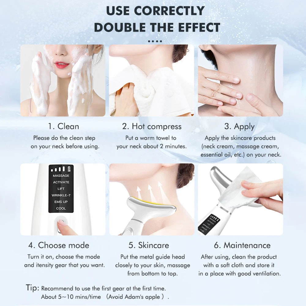 Hot & Cooled Face/Neck Lift - Anti Wrinkle