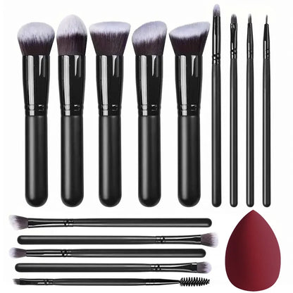 Makeup Brushes Set - 14Pcs