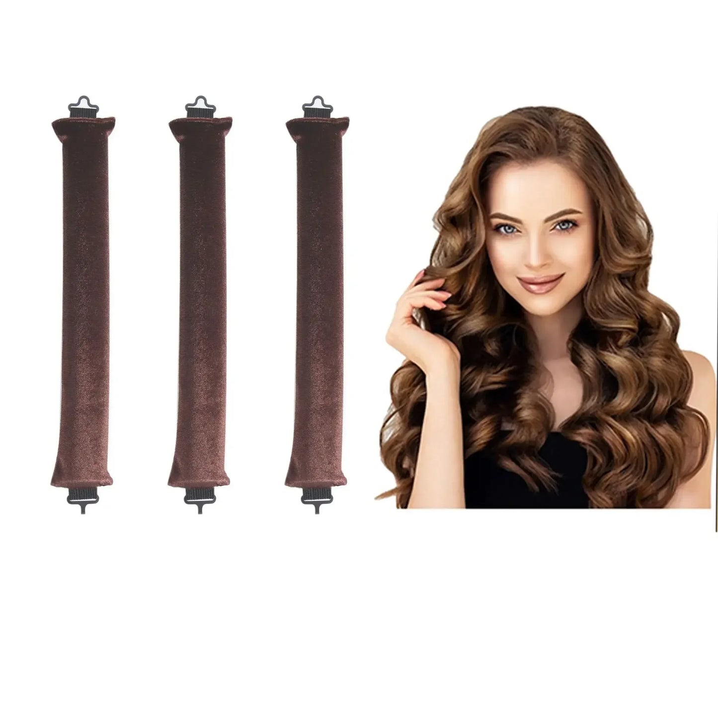 Large Heatless Curling Bun Rollers - 3Pc