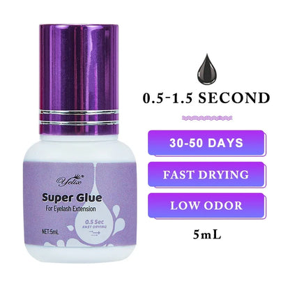 Eyelash Extension Glue 0.5-1 Sec Fast Dry