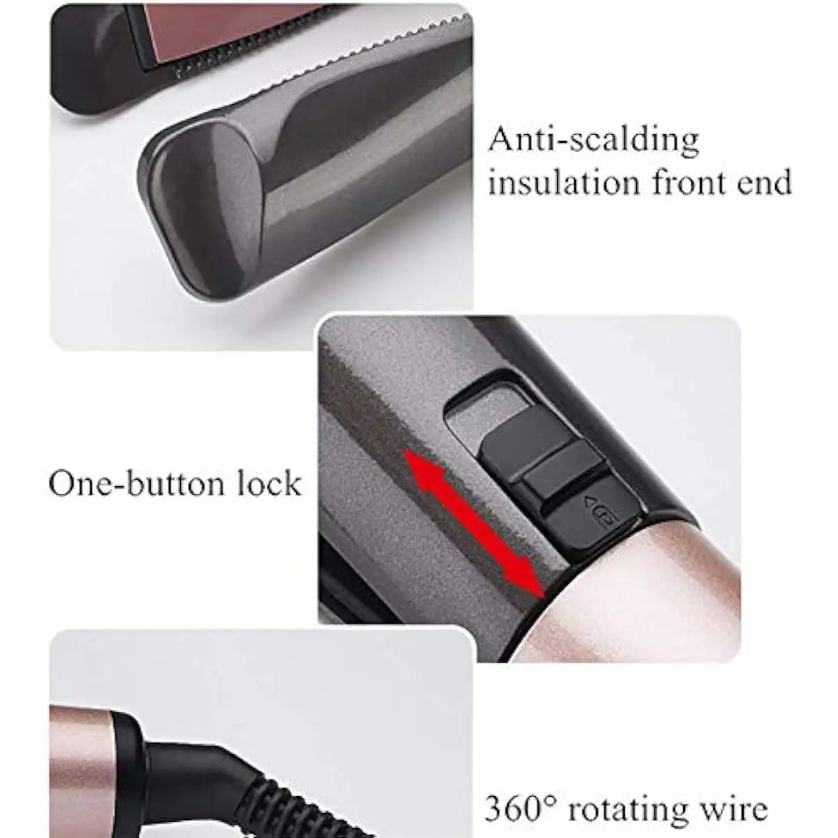 2 in 1 Ceramic Tourmaline Twist Hair Straightener Curler