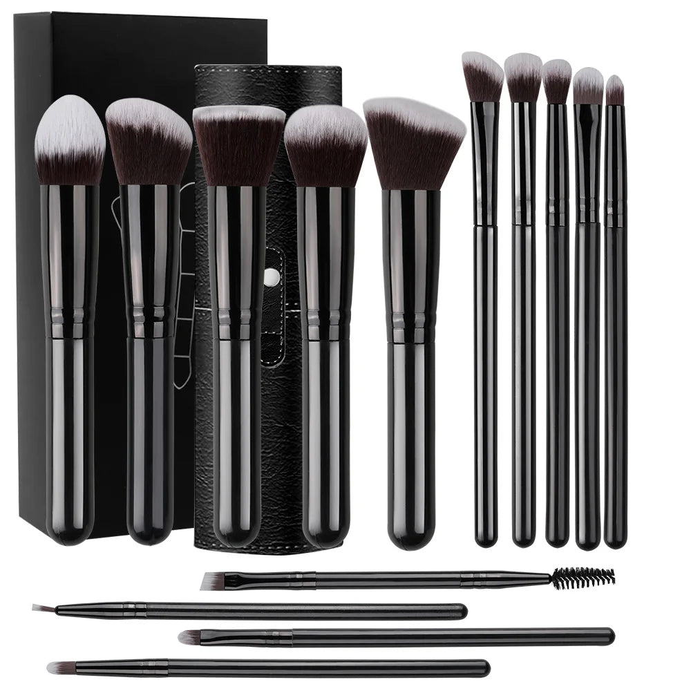 Makeup Brushes Set - 14Pcs