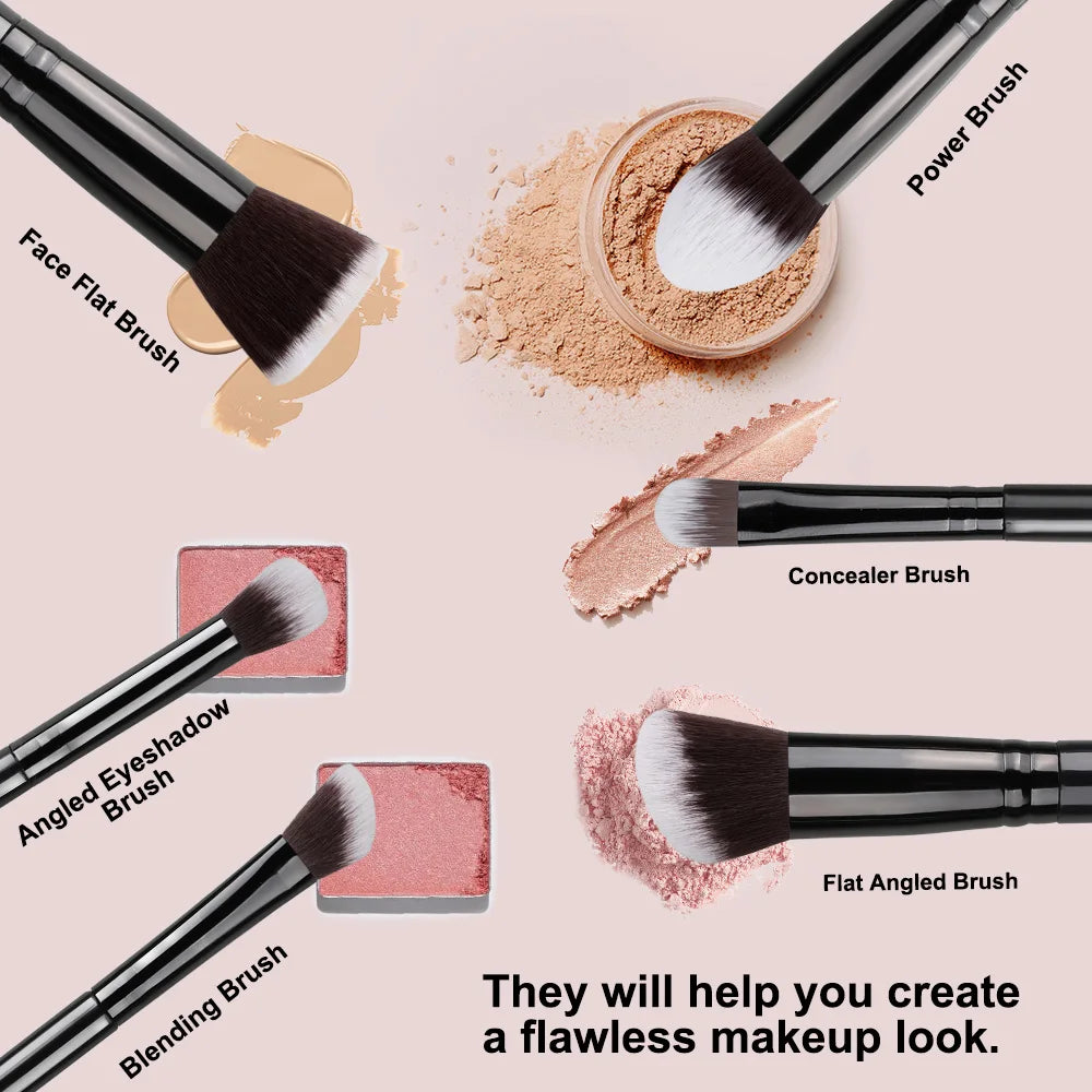 Makeup Brushes Set - 14Pcs