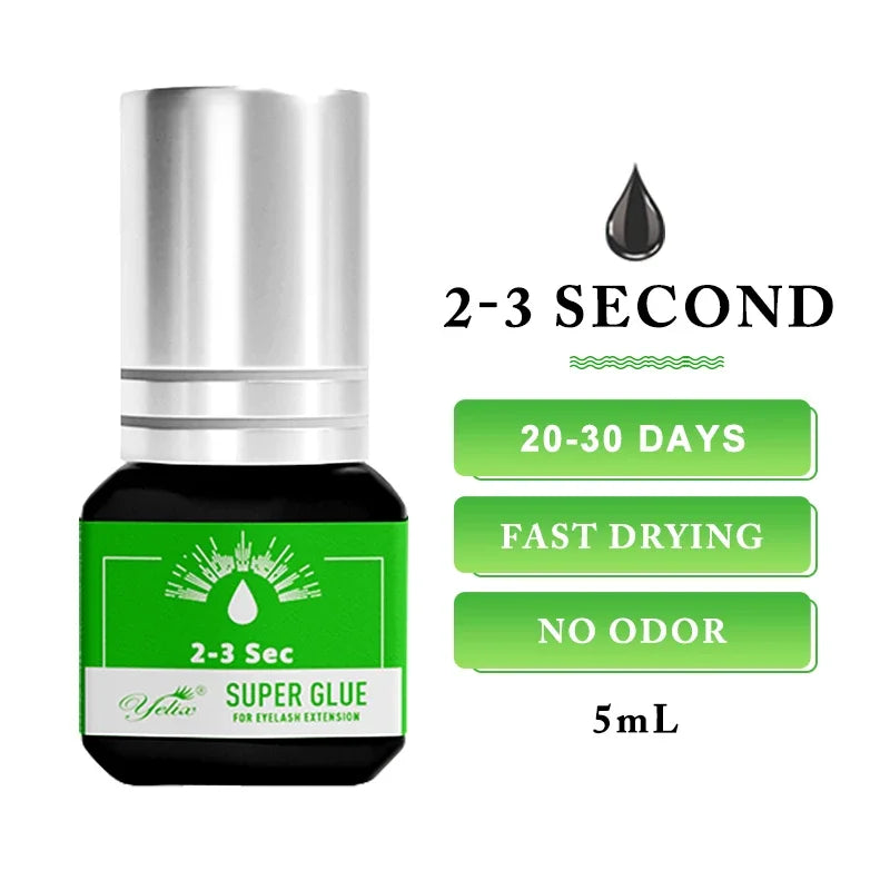 Eyelash Extension Glue 0.5-1 Sec Fast Dry