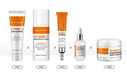5 Step Skincare Routine | Vitamin C Brightening & Anti-Aging