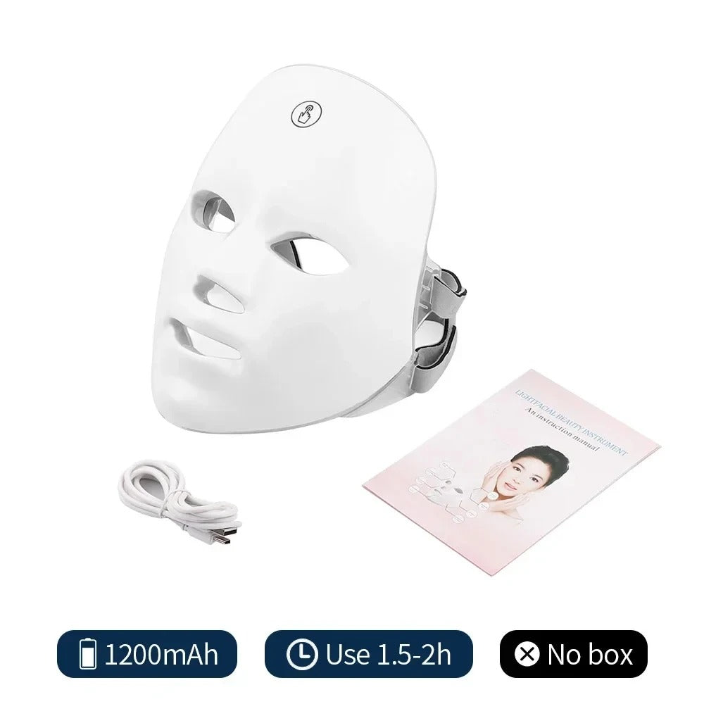 Wireless 7 Colors Light Led Facial Skincare Mask